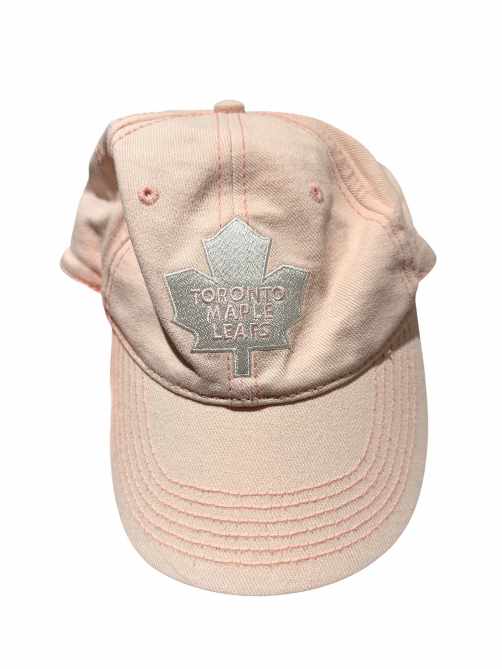 Vintage NHL TORONTO MAPLE LEAFS CAP Women’s One Size Adjustable Pale Pink Colour